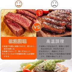 低温調理器 1100Wハイパワー ステンレス製 真空調理具の画像