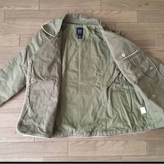 美品★GAP オシャレなカーキのコート サイズ130㎝の画像