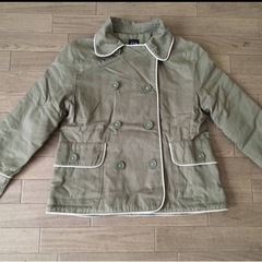 美品★GAP オシャレなカーキのコート サイズ130㎝の画像