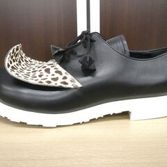 長期保管品 BELLY BUTTON ベリーボタン メンズシューズ 25.5cm チーター柄 紐靴 冬 男性用 苫小牧西店の画像