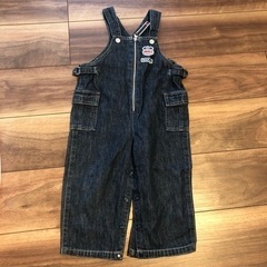 miki House 90 デニムサロペット　オーバーオール
