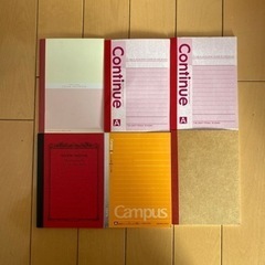 27日まで【未使用】6冊セット【禁煙者・ペット無】A6ノート メモ帳 ミニノートの画像