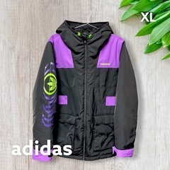 adidas ダウンジャケット トレフォイル コート アディダス ロゴの画像