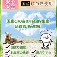 猫砂1袋8ℓ★ひのきの香りの画像