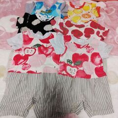 60-70Sサイズhakkababyセパレート風ロンパース