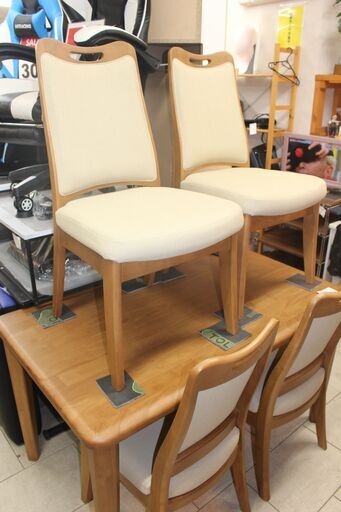 ★特別価格  美品！値下げ★島忠家具 ダイニングテーブルチェア4脚セット(CCM3)★大田区、品川区 配送・設置無料★店頭取引歓迎
