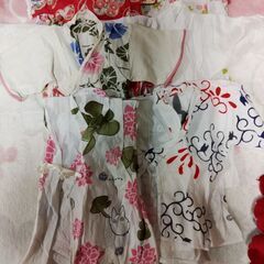 8着50-80夏用浴衣長着ロンパース女の子ハンドメイド