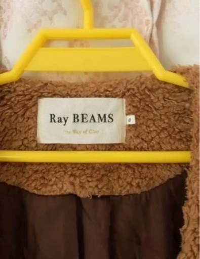 Raybeams ボア　コート　茶色　レディース