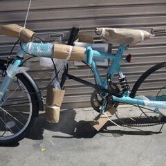 後輪のみ欠品　新車20インチの折畳6段ギア