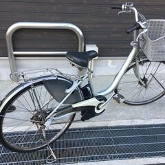 地域限定送料無料　アシスタ　ロイヤル　12,8AH　シルバー　神戸　電動自転車 神戸在庫中古電動自転車特価｜パナソニック・ヤマハ・ブリヂストン