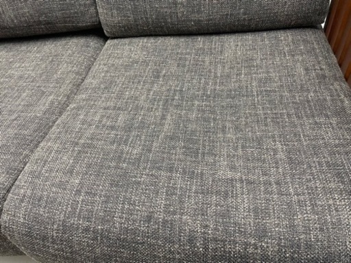 GM26【定価：￥37.420】2人掛けソファ　ブラウン　グレー　幅124×奥80×高83(40)㎝　リサイクルショップ　ケイラック朝霞田島店　ケイラック　埼玉県　朝霞市　田島　和光市　志木市　新座市　富士見市　ふじみ野市　三芳町　戸田市　蕨市　さいたま市(岩槻以外)　川越市　所沢市　上尾市　東京都　板橋区　練馬区　清瀬市