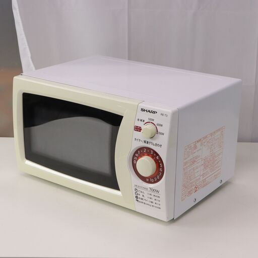 中古 SHARP 単機能電子レンジ 20L RE-T3 ターンテーブル 2017年製
