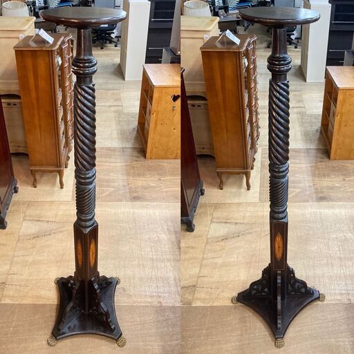 販売価格見直し済！【愛品倶楽部柏店】アンティークファニチャーパンカーダ購入品(証明書有) 1900年代 イギリス製 プランツスタンド