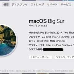 【お取引先決定】MacBook Pro 2017  13インチ　magic mouse2付き！の画像