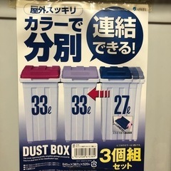 【新品】DUST  BOX　３個組セットの画像