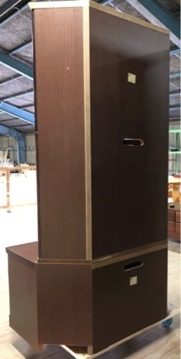 INT-011【美品】TAKEDOMI 武富家具 コーナーTV台 飾り棚 アンティーク IDC大塚家具 高級家具 TVボード 