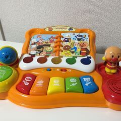 【3/3値下げしました】アンパンマン おうちではじめる音楽教室◆バンダイ◆対象年齢１歳～◆知育／音楽／ピアノ／脳を育む、の画像