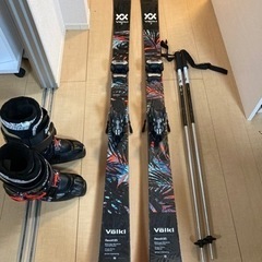 フリースタイルスキー用　板、ブーツ、ストックセット