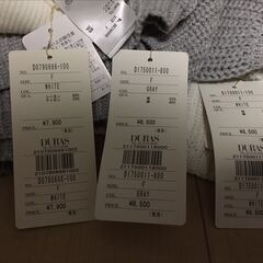 ３着セット　新品 未使用 タグ付き　春物衣類　DURAS (デュラス) ニット、ワンピースの画像