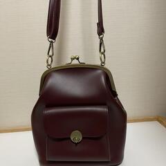 【600円から値下げしました】ショルダーバック(ボルドー)