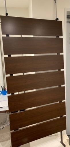 美品　パーテーション『日本製』ウッド　高さ調節可