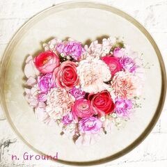 フラワーセラピーで心を元気に…ハート型のフラワーケーキを作りましょう♪