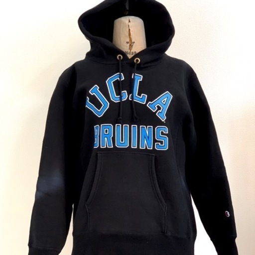 チャンピオン リバースウィーブ パーカー UCLA BRUINS ブラック M