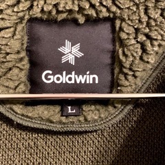 GOLDWIN ゴールドウィン STAND COLLAR FLECE カーキ Lの画像