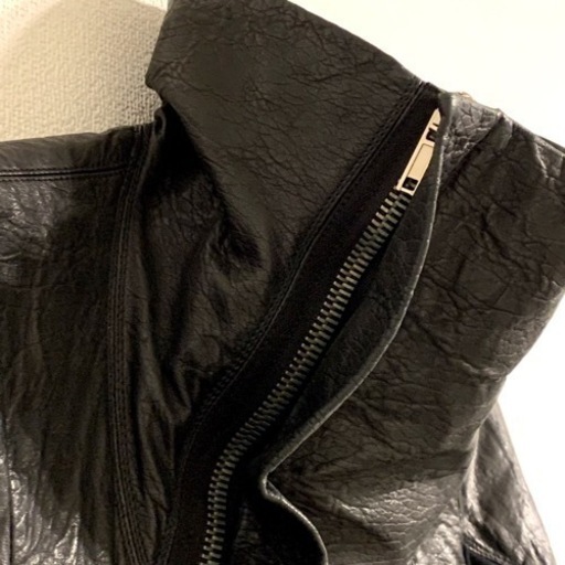 Rick Owens リックオウエンス ハイネックレザージャケット ブラック M