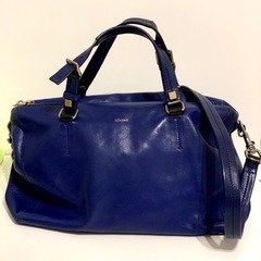 CELINE セリーヌ 2Way ハンドバッグ ショルダーバッグ ブルー 希少
