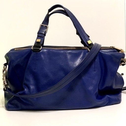 CELINE セリーヌ 2Way ハンドバッグ ショルダーバッグ ブルー 希少