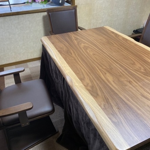 ※購入者様決定※ダイニングこたつセット  椅子4脚付き ＋おまけ こたつ掛け布団