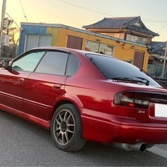スバル4WD レガシィB4★ツインターボ RSK★レカロシート★社外マフラー★ワークＡＷ★F5MT★オールペイント★の画像