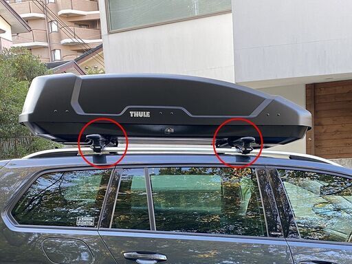 【値引き！】THULE キャリア・バーセット TH775 + TH7112B 美品！