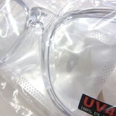 未使用 10枚セット 保護メガネ UVカット 曇り止め 1箱 保護ゴーグル 安全ゴーグル 保護めがね セーフティグラス アンチフォグ　西岡店の画像