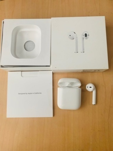 Apple AirPods (右耳、充電ケース、箱)