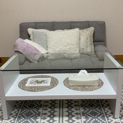 1/28限定！ローソファベッド　２人掛け