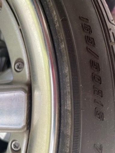 WORK ワーク　SCHWERT シュバート　165/50R16 グッドイヤー　タイヤ　ホイール　セット　傷あり　値下げ　