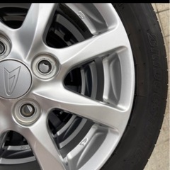 再)超美品‼️アルミ付サマータイヤ155/65R14ダイハツ純正