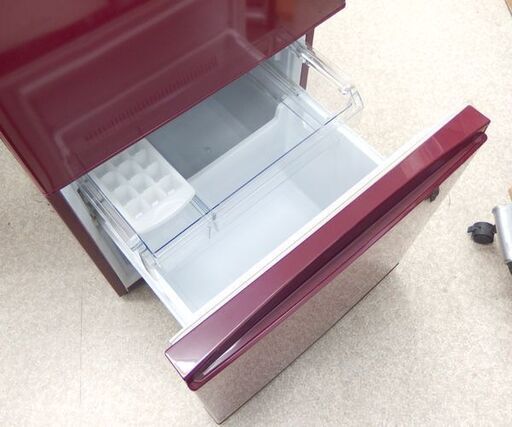 AQUA 157L冷蔵庫 2017年製 AQR-16F レッド色系 アクア 札幌市北区屯田