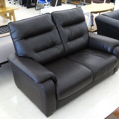 北海道/千歳市 ニトリ 本皮2Pソファ 2P SOFA N J2806(KD) DBR ダークブラウン 幅159×奥行93×高さ96cm 近郊配送/店頭でのお受け渡し大歓迎