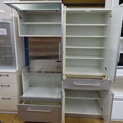 値下げしました！　レンジボード＆食器棚　2点セット【愛品倶楽部柏店】の画像