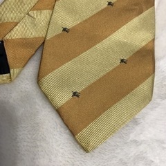 【オシャレ】バーバリーネクタイ 黄色　シマシマの画像