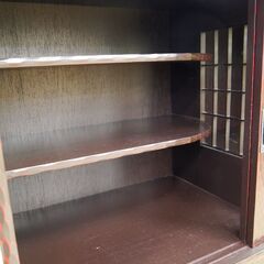 昭和レトロ 作りが非常に良い食器棚 小物入れ棚 数少ないレア品！の画像