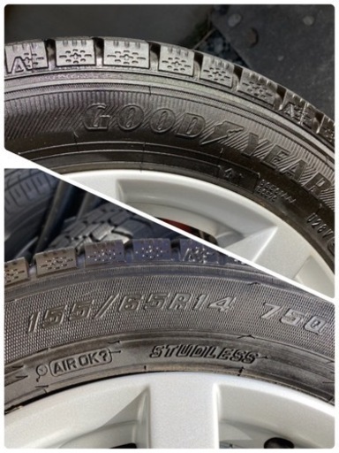 ご利用頂きましてありがとうございました！?‼️ワゴンR 軽自動車用‼️?スズキ純正アルミ　スタッドレス　14×4.5J インセット45