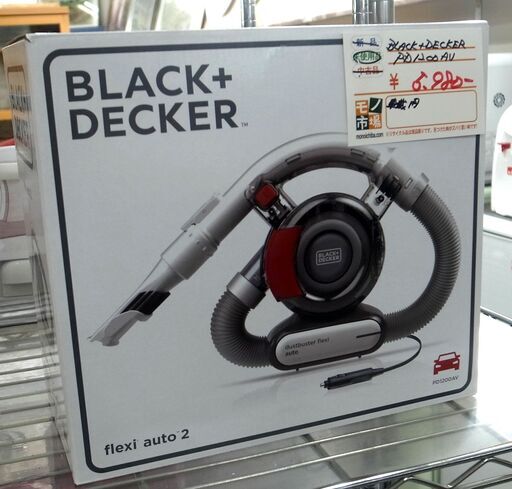 未使用品 PD1200AV ブラック＆デッカー BLACK\u0026DECKER flexi auto 2 車用掃除機 クリーナー 12Vシガーソケット 【モノ市場半田店】