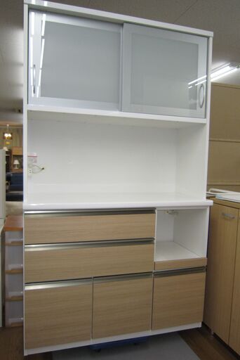 R354 高級 Matsuda 松田家具 キッチンボード、幅117cm 美品