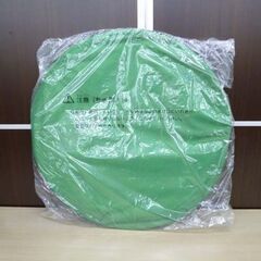 未使用【どこでもスクリーン 折りたたみ式】140×140cm リモート会議 WEB会議 ゲーム実況 動画配信 テレワーク リモートワーク グリーンバック クロマキー 背景スクリーン 苫小牧西店の画像