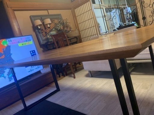 天然木　ダイニングテーブル