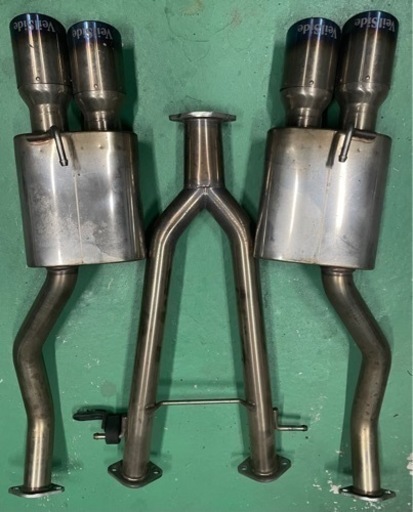 売り切り　z34 マフラー　veilside リアピース　中間　セット